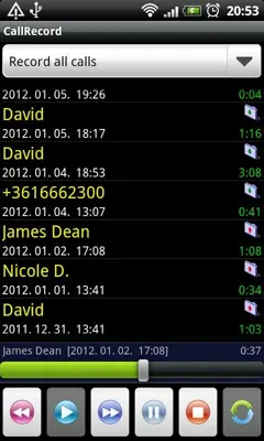 CallRecord android App screenshot 1